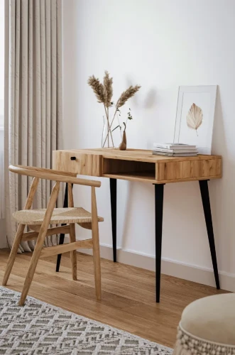 tuuri biurko na drewnianych nogach kolor dąb