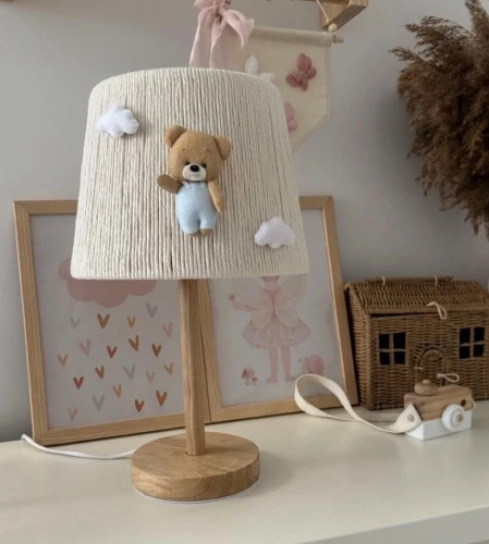 abażur z misiem do pokoju dziecka