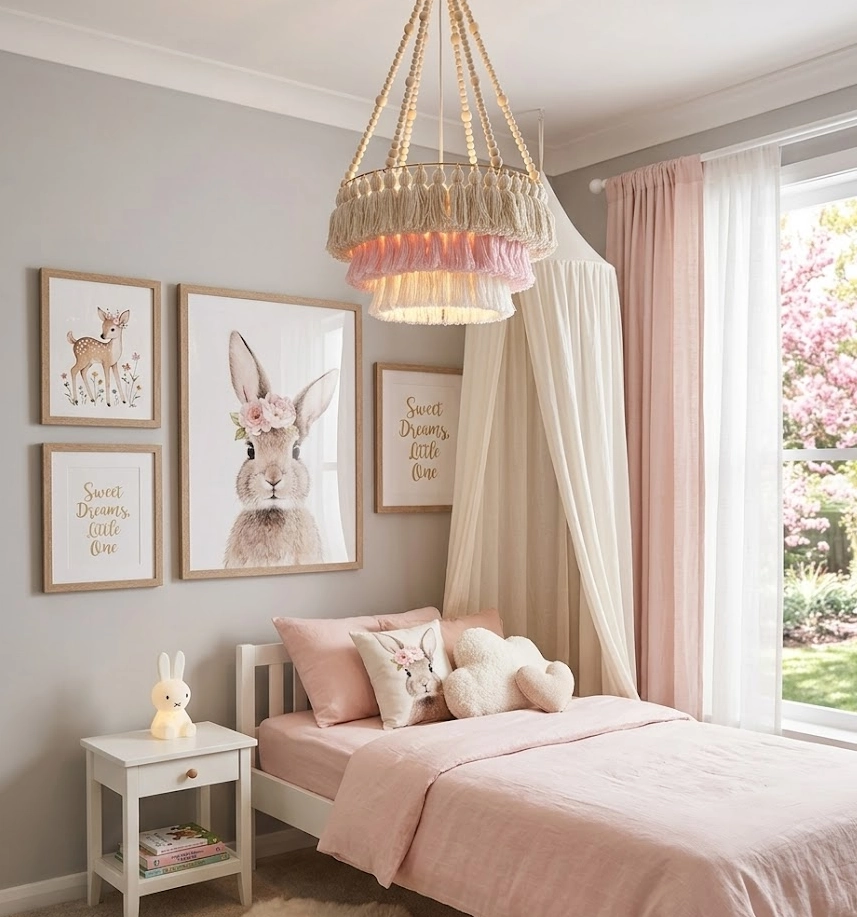 lampa sufitowa do pokoju księżniczki