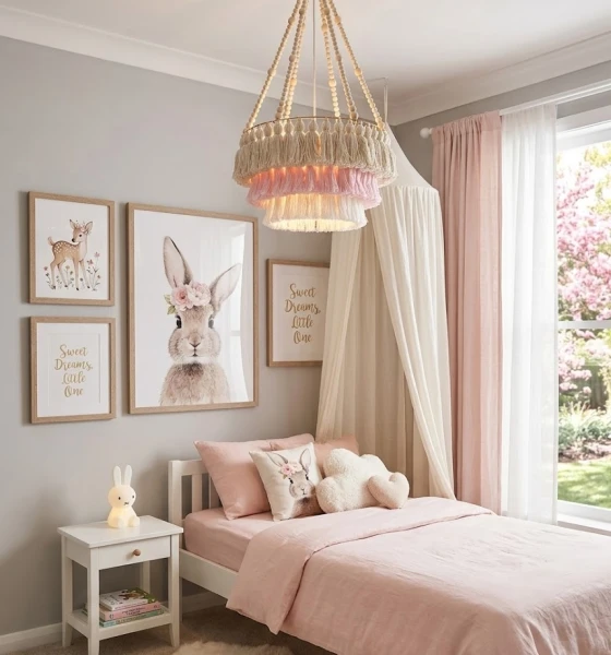 lampa sufitowa do pokoju księżniczki
