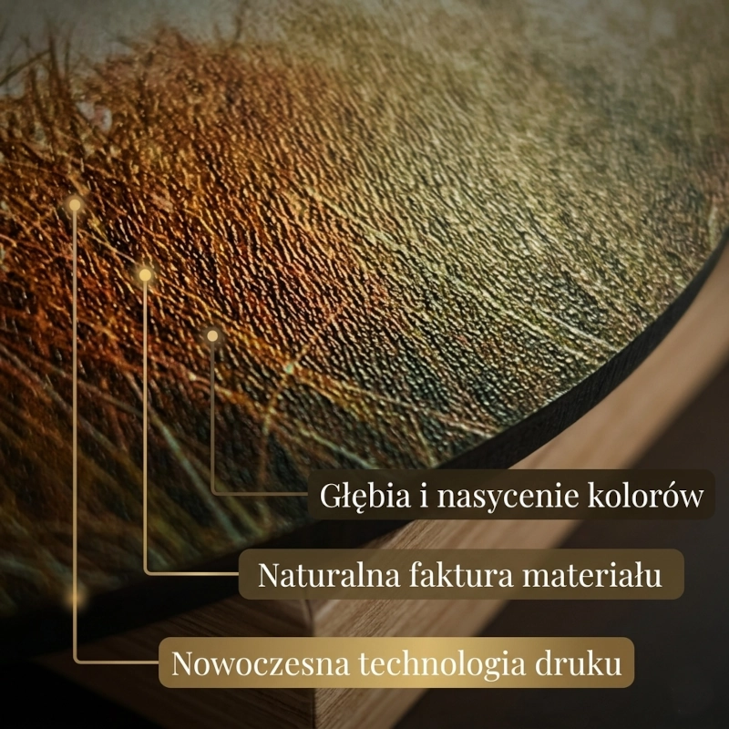 okrągły obraz na ścianę