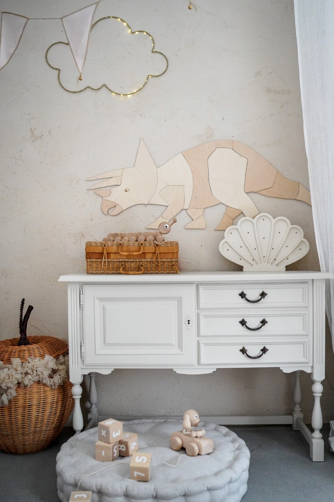 Triceratops pokój chłopca