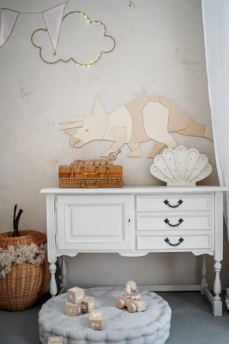Triceratops pokój chłopca