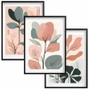 pastelowe plakaty botaniczne do sypialni boho