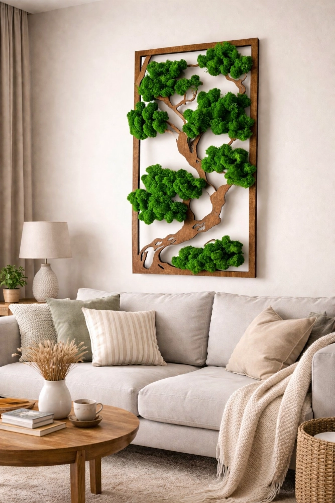 dekoracja bonsai do salonu - polski produkt