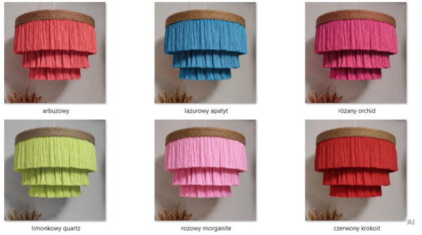 lampy boho kolory handmade