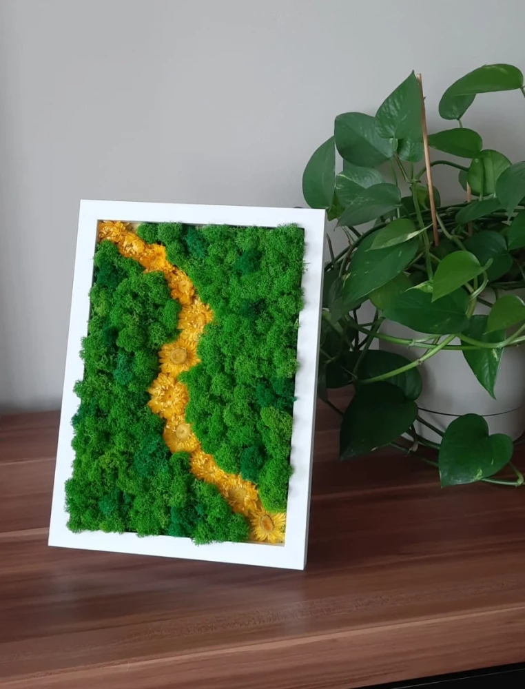 hrobotek i kwiatki | ramka z dekoracją handmade
