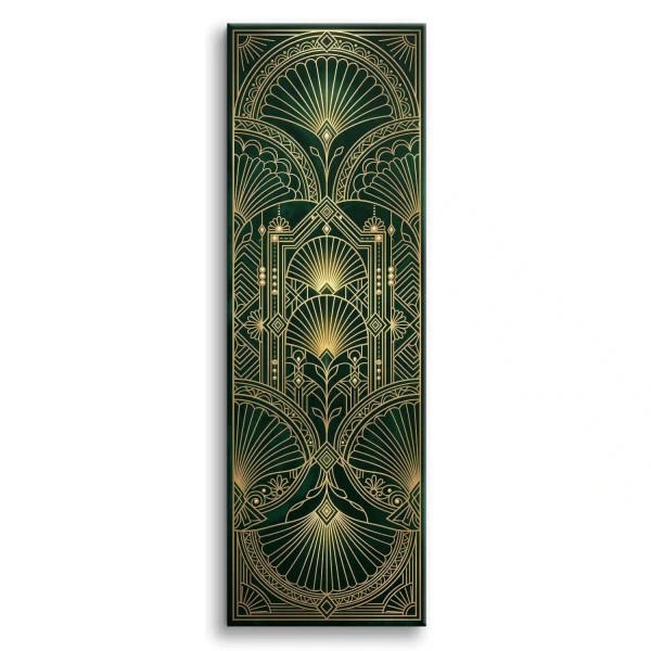 Pionowy obraz art deco na ścianie