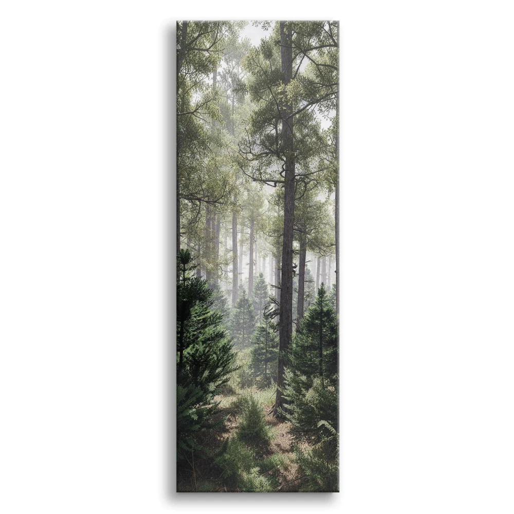 obraz na płótnie z motywem leśnym styl biophilic design