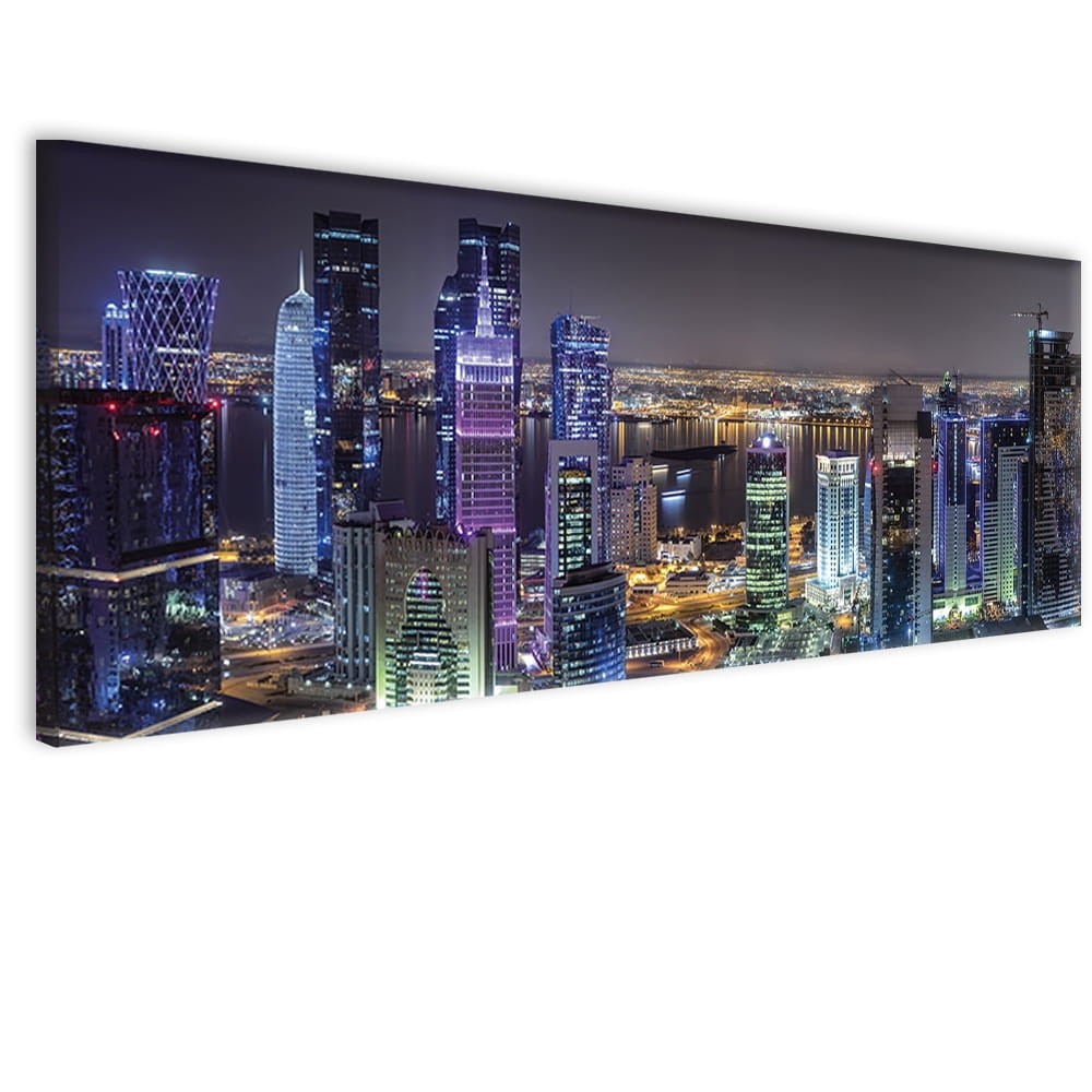 obraz canvas płótno miasto nocą