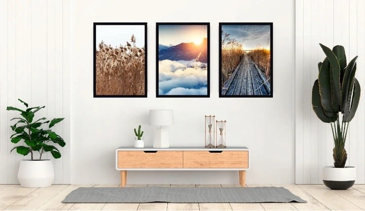 plakaty  zestaw nad komodę