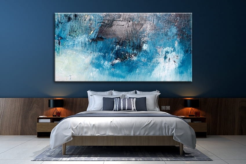 niebieska abstrakcja obraz