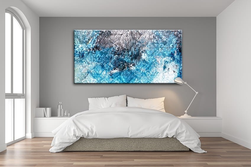 abstrakcja w kolorze niebieskim obraz