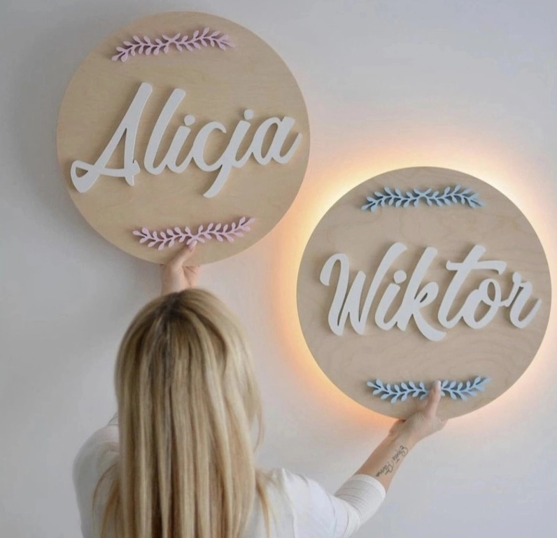 Personalizowana lampa z imieniem dziecka