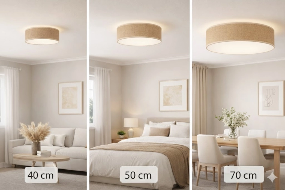 lampa z juty plafon